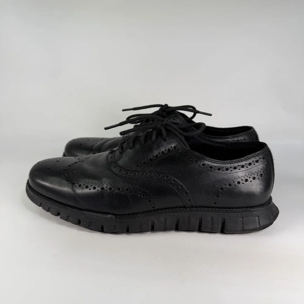 Cole Haan ZERØGRAND Remastered Mens 10.5 Wide Wingtip Oxfords Brogue C39601 Comf